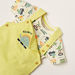 Juniors Applique Detail Dungaree and Printed T-shirt Set-Clothes Sets-thumbnailMobile-3