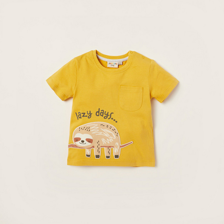 Juniors Printed 3-Piece T-shirts and Shorts Set
