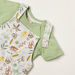 Juniors Printed Dungaree and Short Sleeve T-shirt Set-Clothes Sets-thumbnail-3