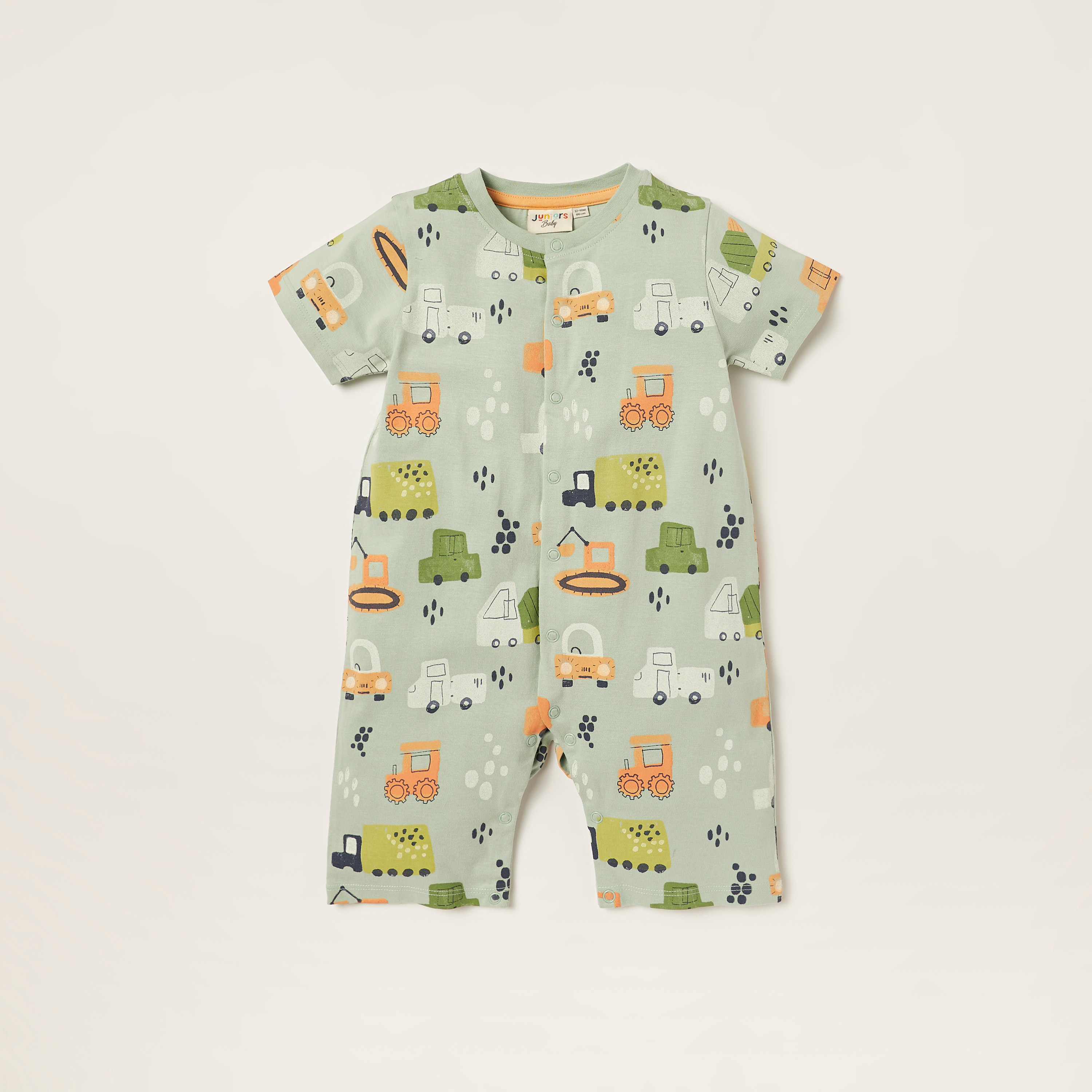 Juniors Printed Romper with Short Sleeves - Set of 2-baby-boys-clothing-multipacks-image-2