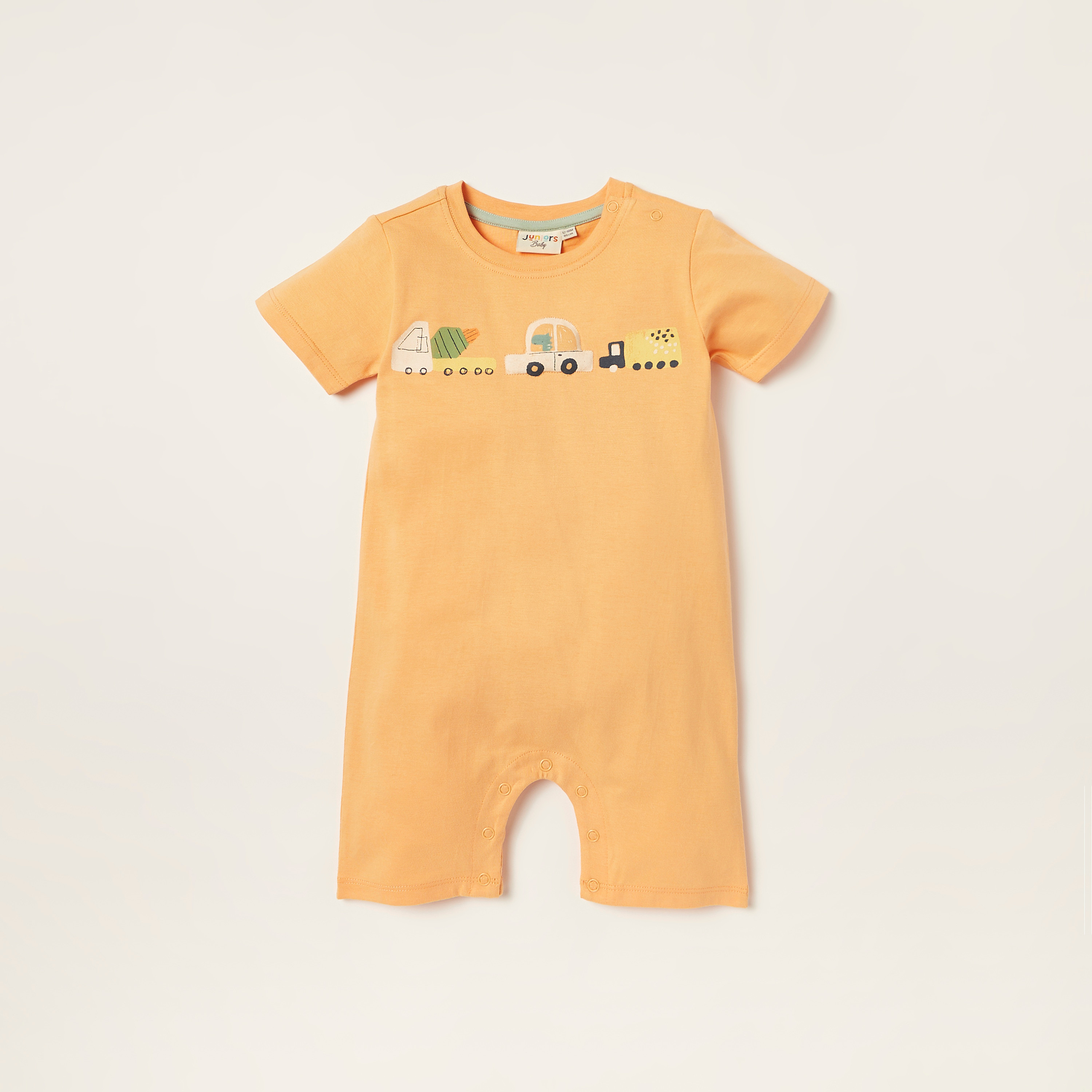 Juniors Printed Romper with Short Sleeves - Set of 2-baby-boys-clothing-multipacks-image-3
