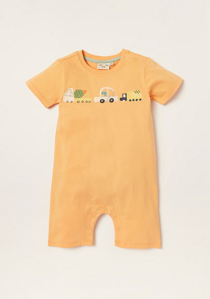 Juniors Printed Romper with Short Sleeves - Set of 2-Rompers%2C Dungarees and Jumpsuits-image-2