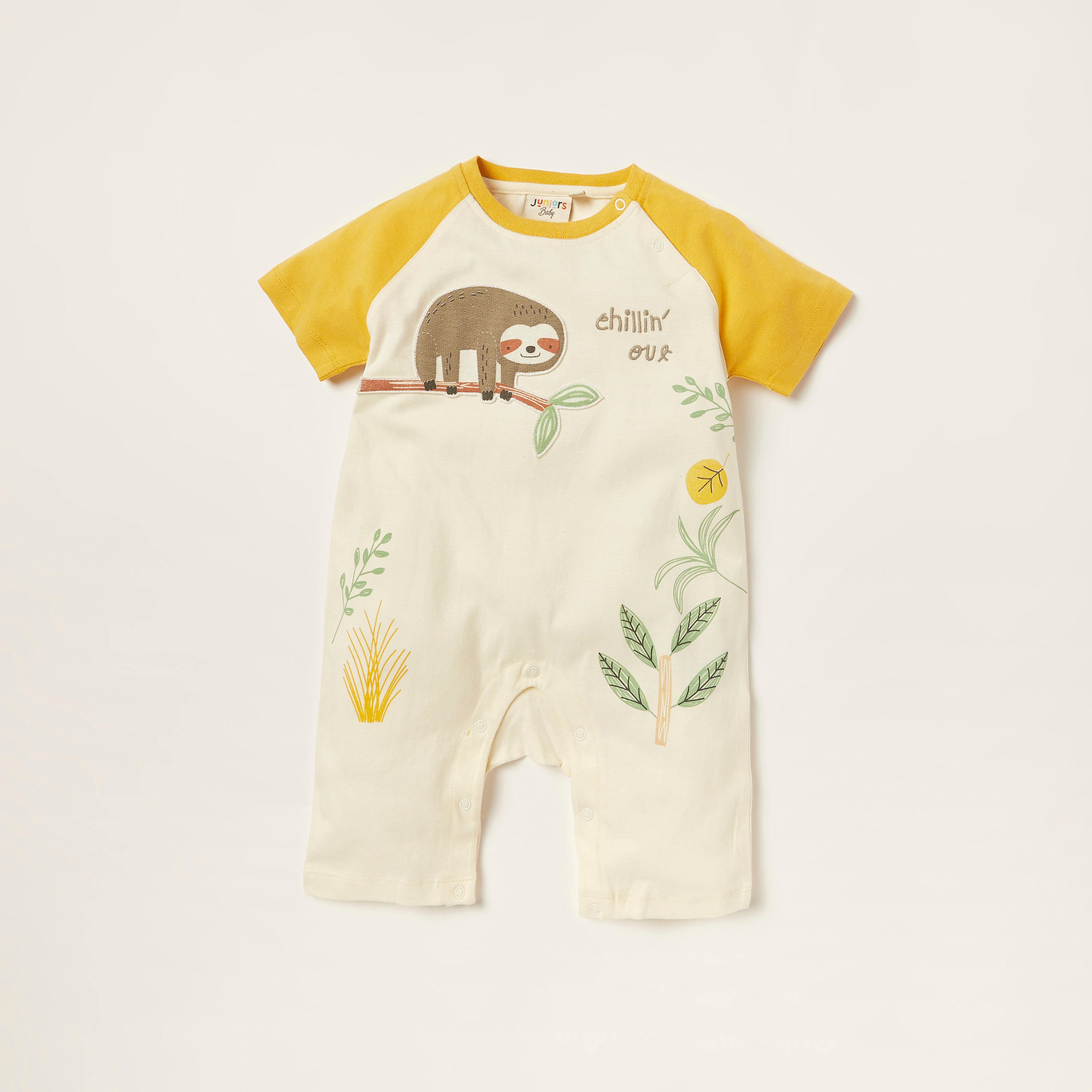 Juniors Printed Romper with Short Sleeves - Set of 2-baby-boys-clothing-multipacks-image-2