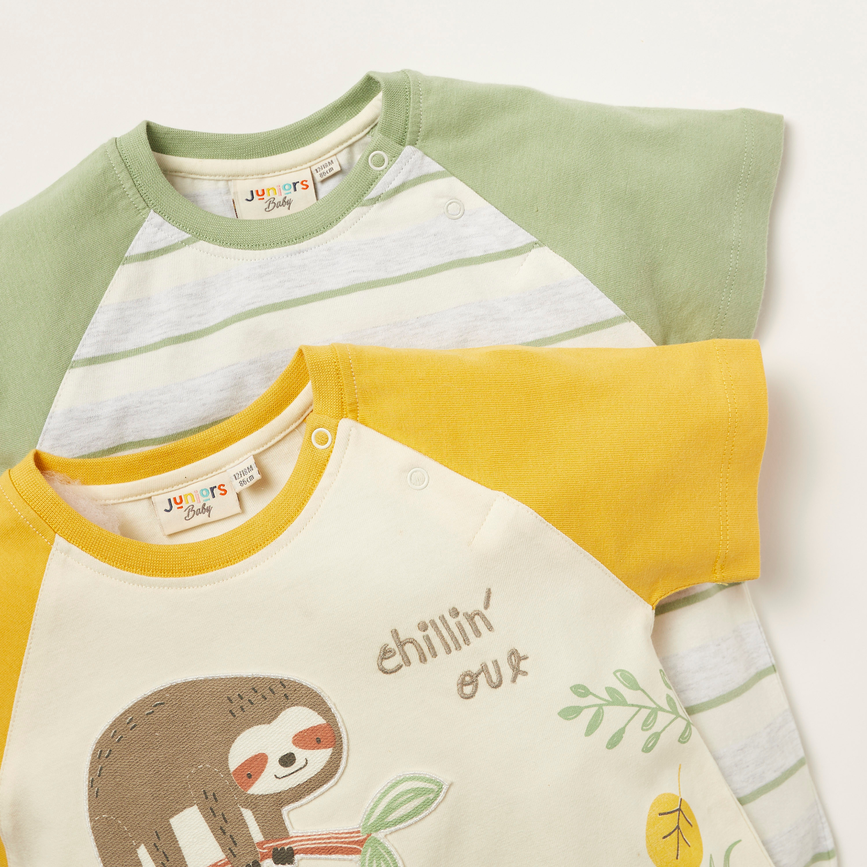 Juniors Printed Romper with Short Sleeves - Set of 2-baby-boys-clothing-multipacks-image-4