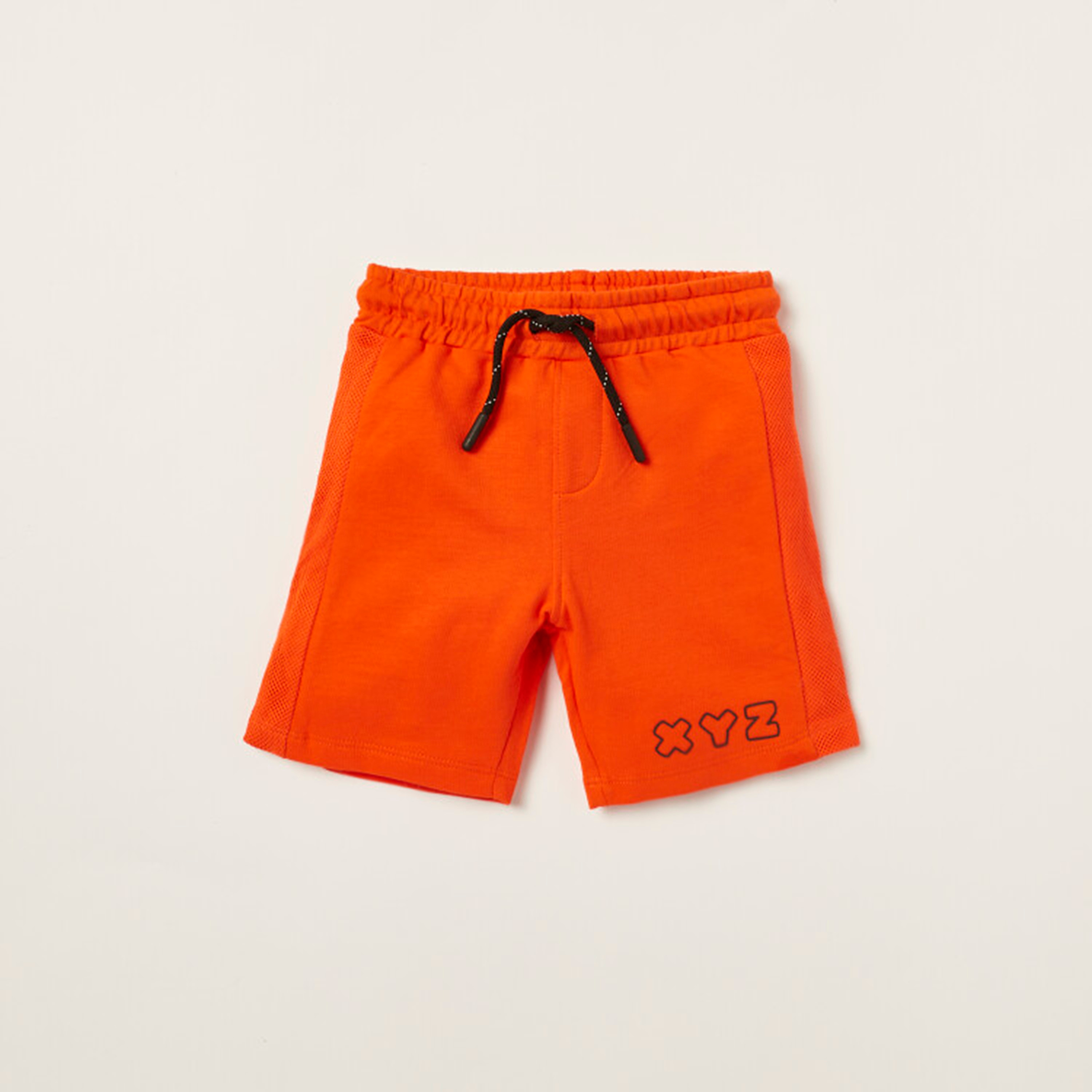 XYZ Cut and Sew Round Neck T-shirt and Shorts Set-sports-baby-clothing-sets-image-3