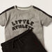 XYZ Printed Crew Neck T-shirt and Shorts Set-Sets-thumbnail-3