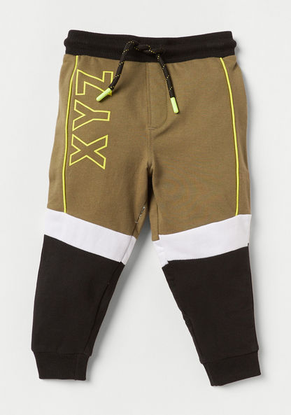 XYZ Printed Hooded Sweatshirt and Jog Pant Set-Clothes Sets-image-3