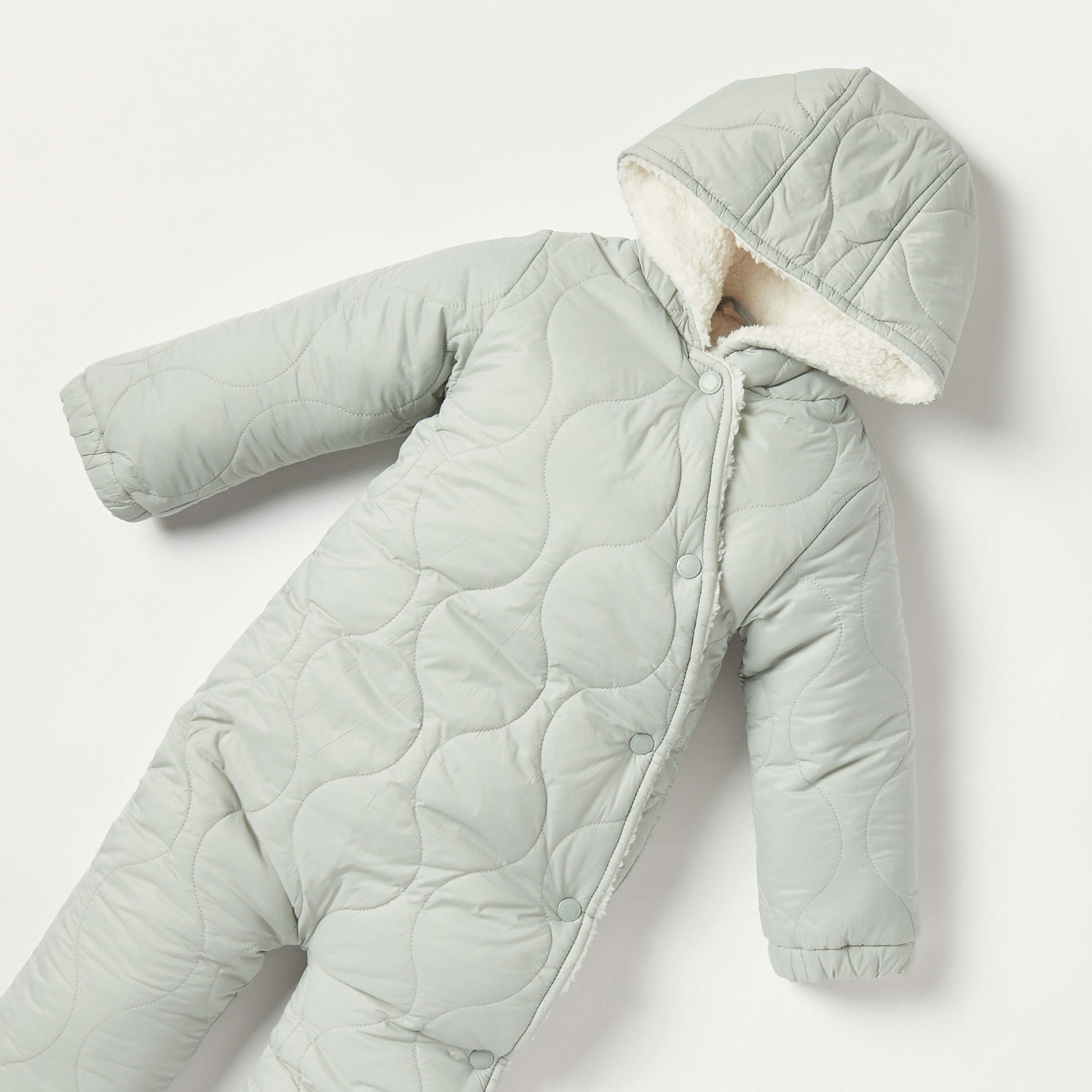 Giggles Quilted Romper with Hood and Long Sleeves-baby-boys-clothing-winterwear-rompers-image-2
