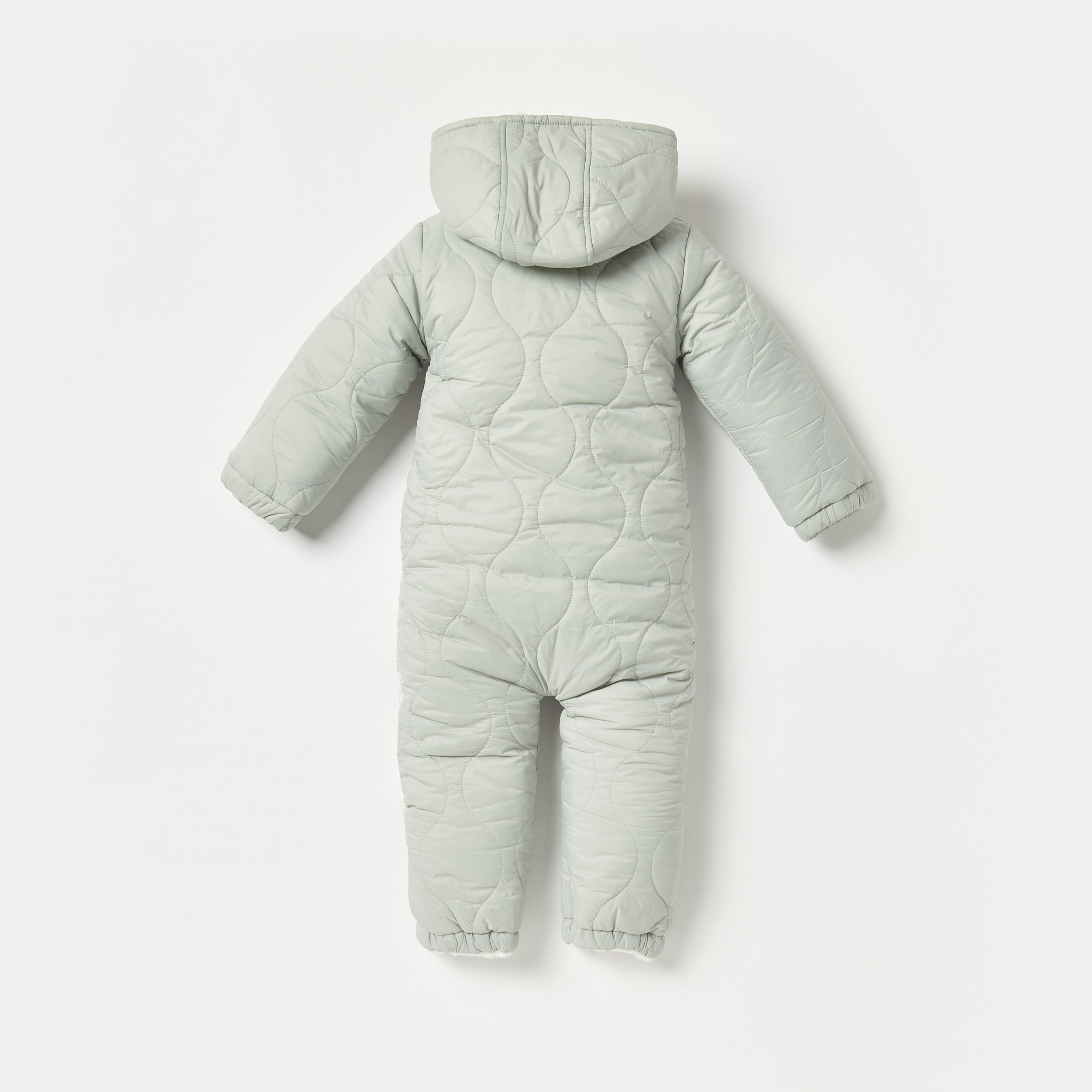 Giggles Quilted Romper with Hood and Long Sleeves-baby-boys-clothing-winterwear-rompers-image-4