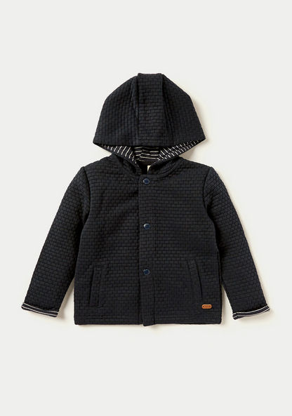 Giggles Textured Hooded Jacket and Jogger Set