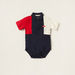 Lee Cooper Cut and Sew Bodysuit with Spread Collar and Short Sleeves-T Shirts-thumbnail-0