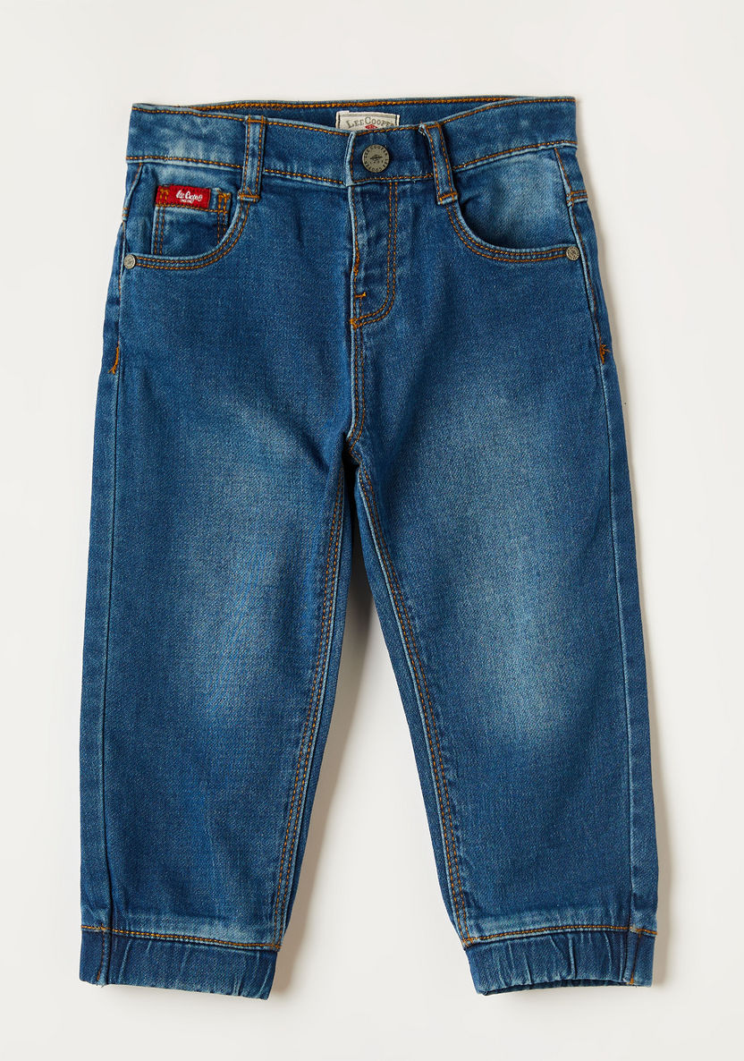 Lee Cooper Boys Slim Fit Solid Jeans-Jeans-image-0