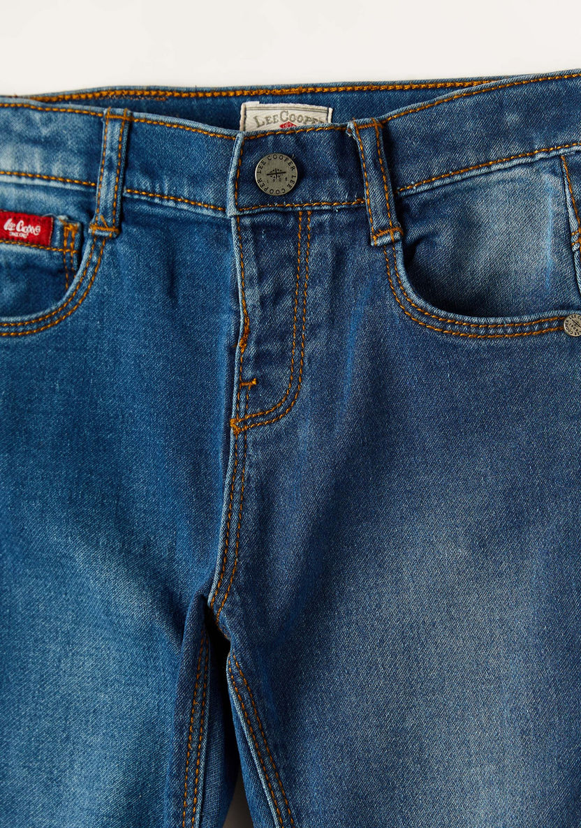 Lee Cooper Boys Slim Fit Solid Jeans-Jeans-image-1