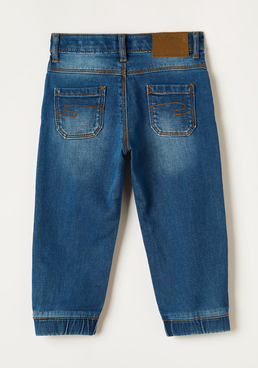 Lee Cooper Boys Slim Fit Solid Jeans-Jeans-image-2