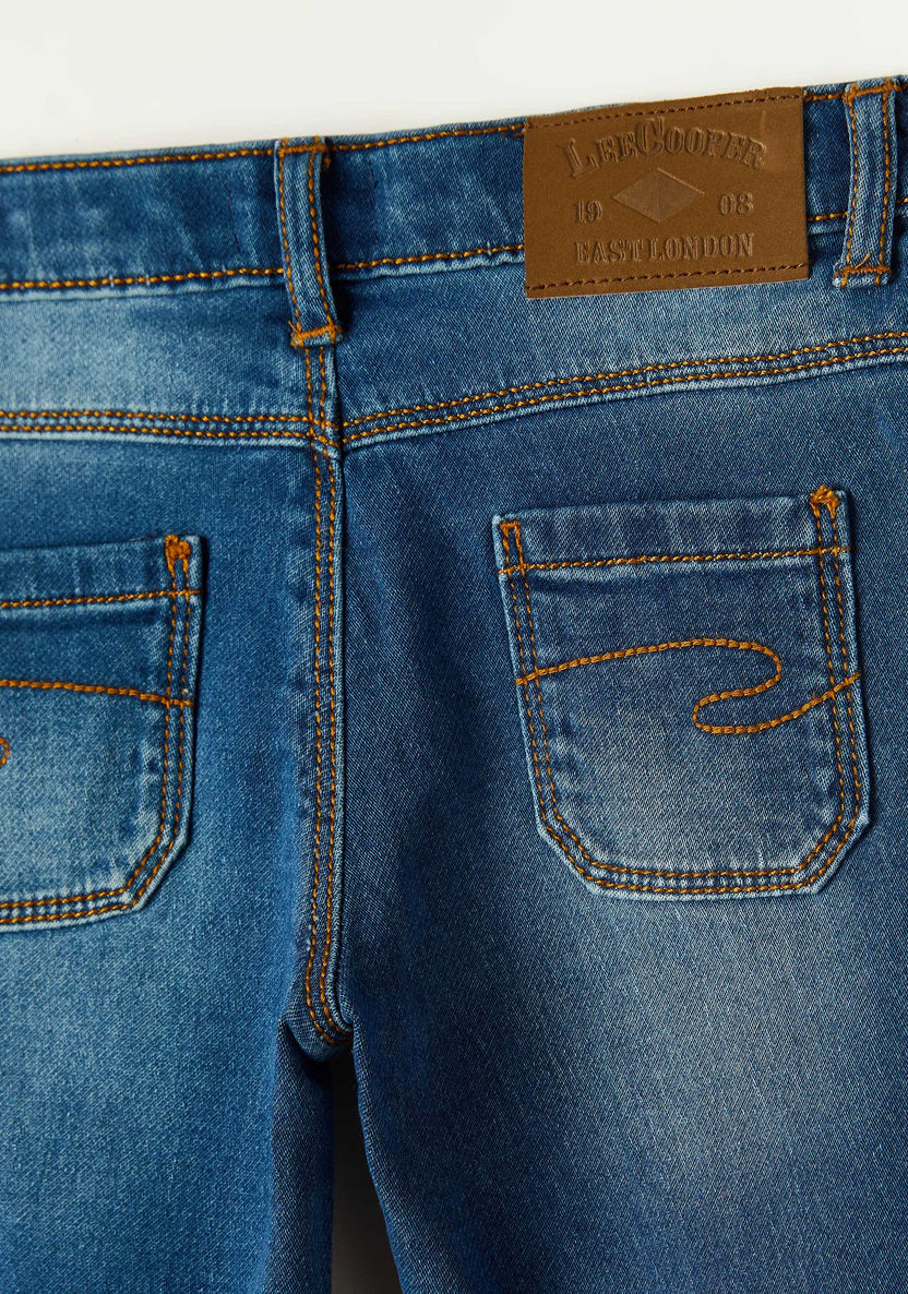 Lee Cooper Boys Slim Fit Solid Jeans-Jeans-image-3
