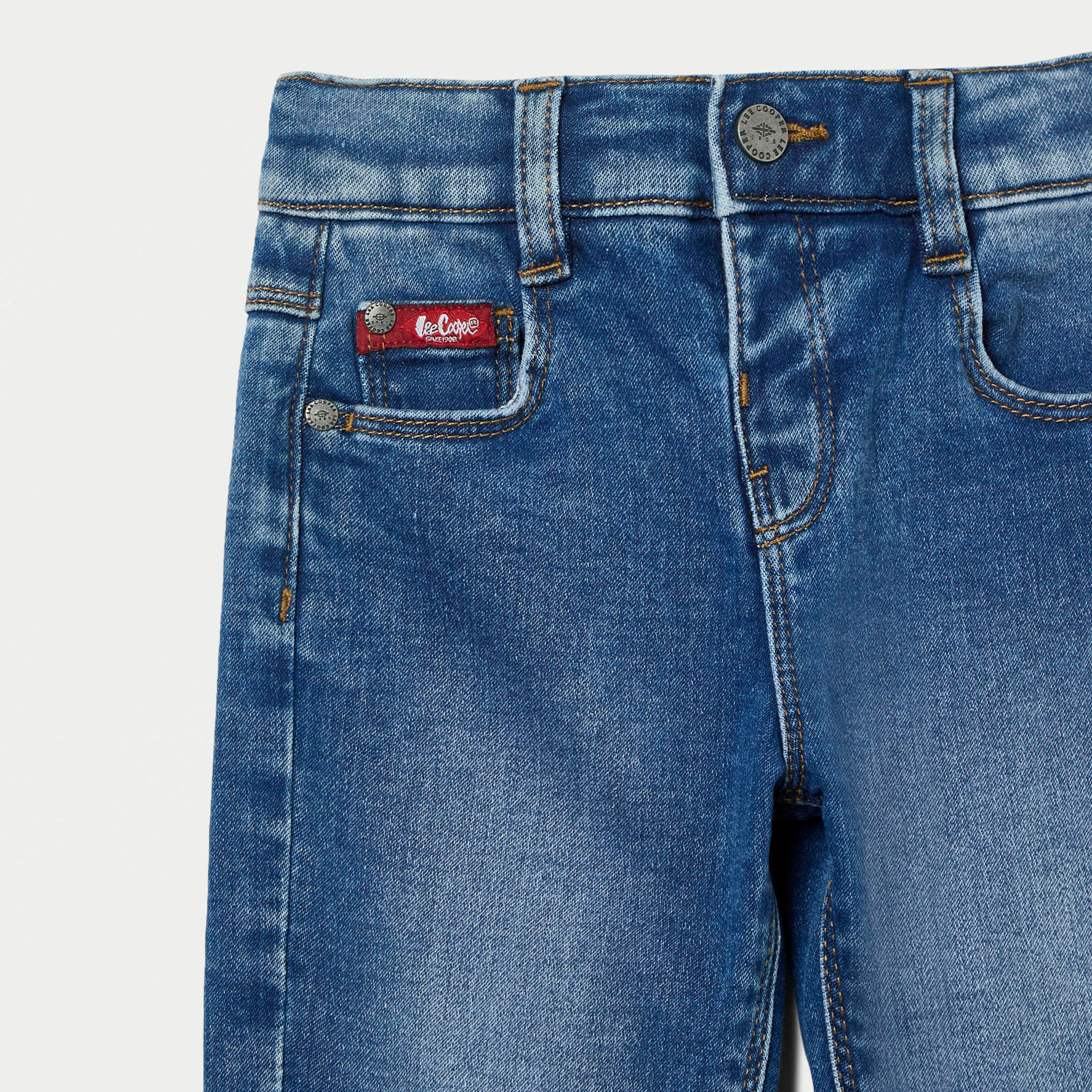 Lee Cooper Boys Slim Fit Solid Jeans-baby-boys-clothing-bottoms-jeans-image-2