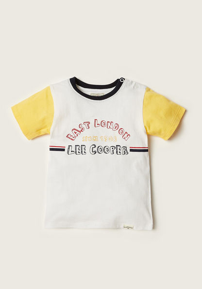 Lee Cooper Printed Crew Neck T-shirt and Shorts Set