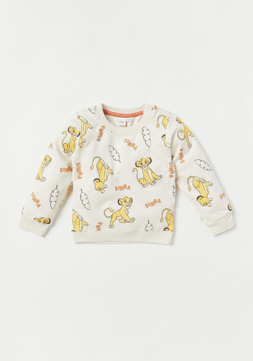 Disney Simba Print Sweatshirt and Jog Set-Clothes Sets-image-1