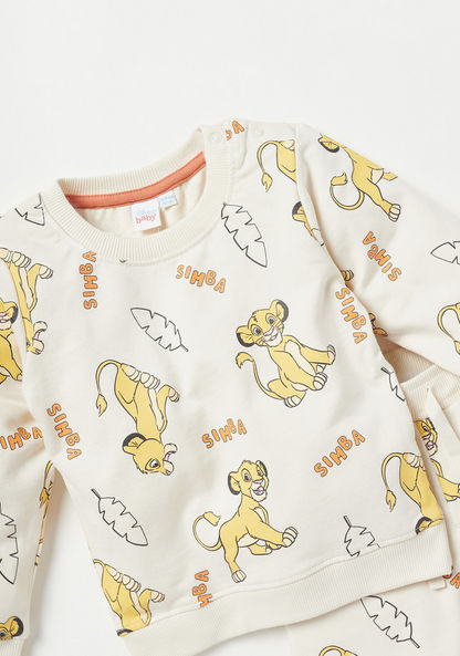 Disney Simba Print Sweatshirt and Jog Set-Clothes Sets-image-3