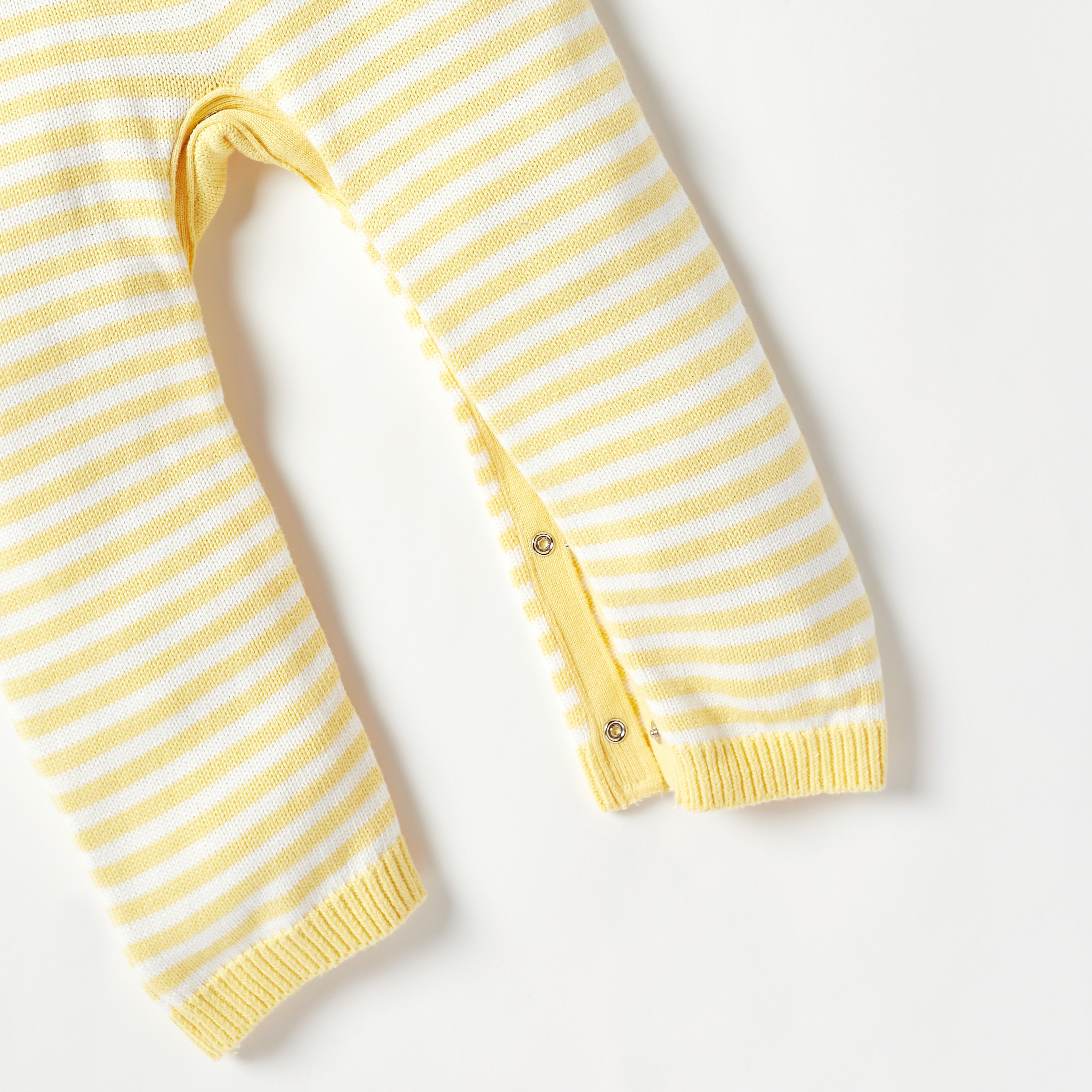 Winnie The Pooh Applique Detail Sleepsuit with Long Sleeves-baby-boys-clothing-winterwear-rompers-image-3