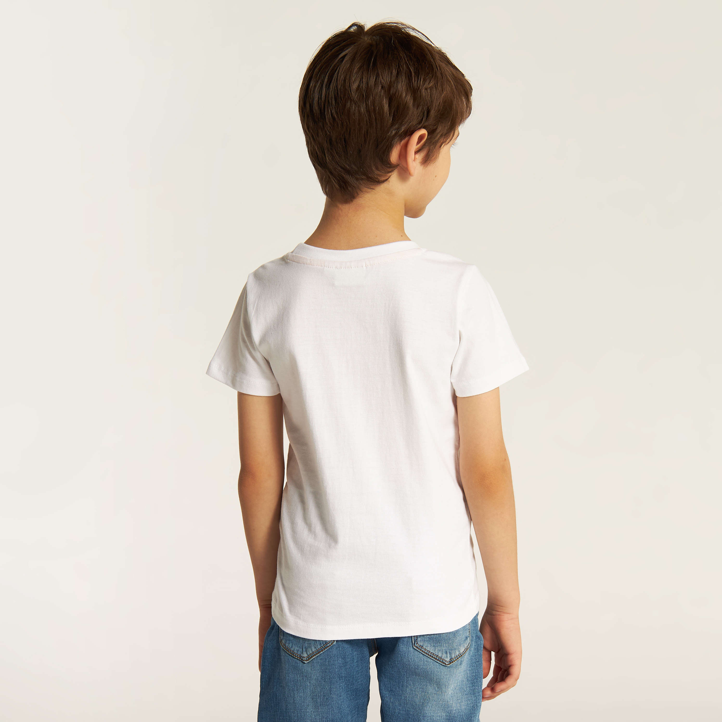 Juniors Dinosaur Print Crew Neck T-shirt with Short Sleeves - Set of 2-boys-clothing-tshirtsandpolos-image-5