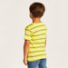 Juniors Striped Round Neck T-shirt with Short Sleeves-T Shirts-thumbnailMobile-3