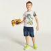 Juniors Dinosaur Print Crew Neck T-shirt with Short Sleeves - Set of 2-T Shirts-thumbnailMobile-1