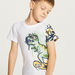 Juniors Dinosaur Print Crew Neck T-shirt with Short Sleeves - Set of 2-T Shirts-thumbnailMobile-4