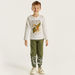 Juniors Printed Round Neck T-shirt with Long Sleeves-T Shirts-thumbnailMobile-0