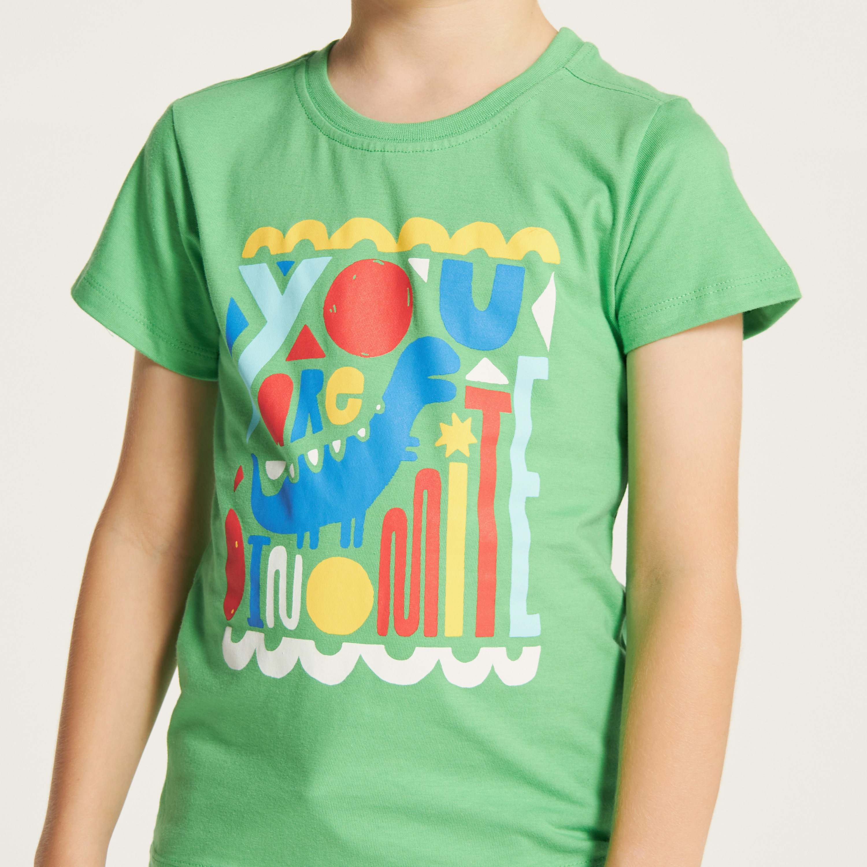 Juniors Printed Crew Neck T-shirt with Short Sleeves-boys-clothing-tshirtsandpolos-image-3