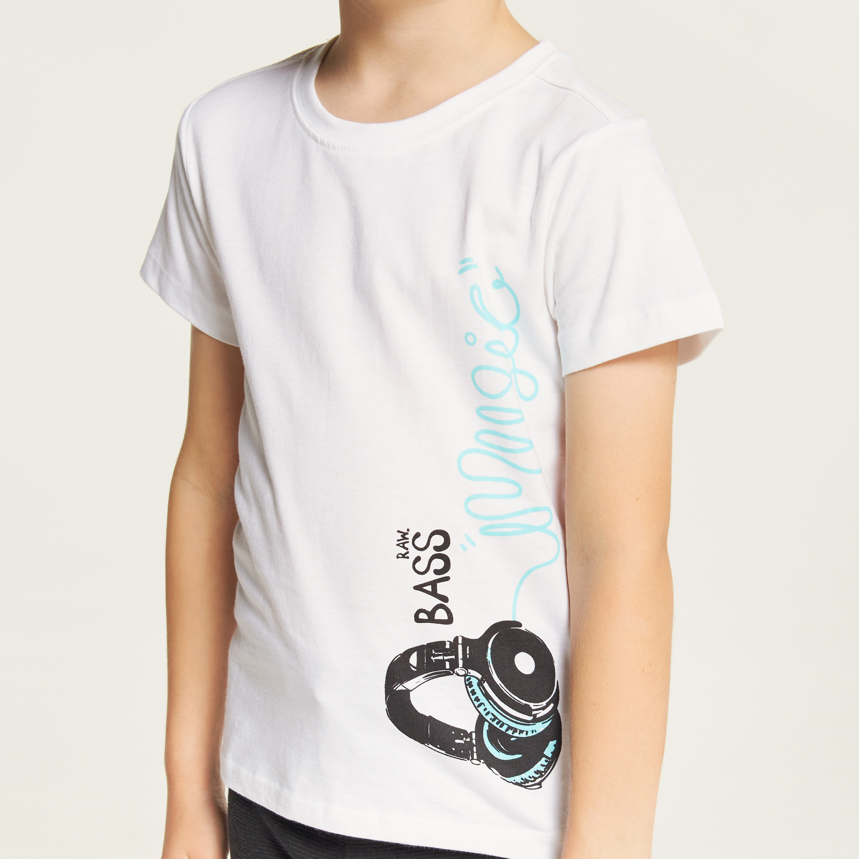 Juniors Printed T-shirt with Crew Neck and Short Sleeves-boys-clothing-tshirtsandpolos-image-3