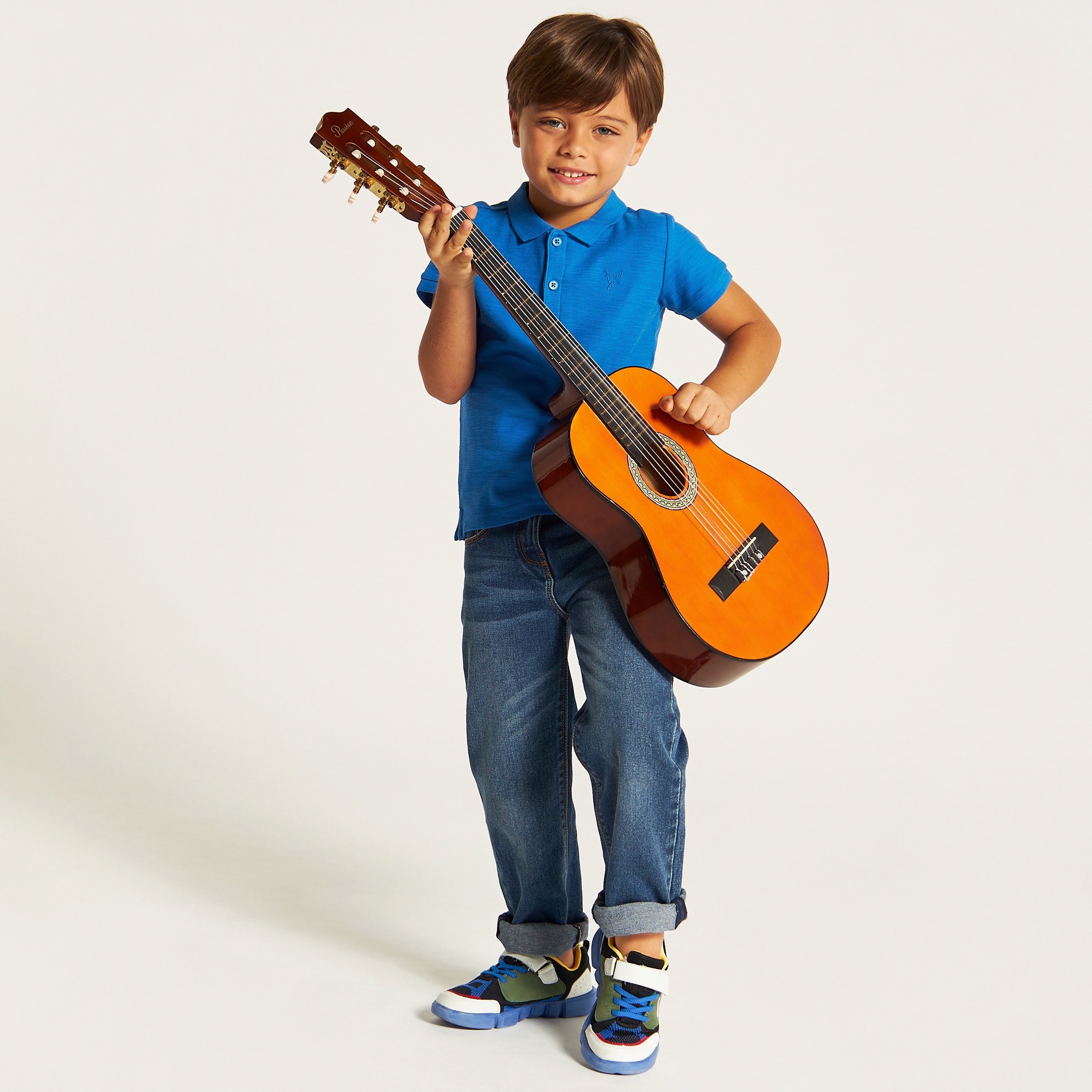 تيشيرت بولو سادة بأكمام قصيرة من جونيورز-boys-clothing-tshirtsandpolos-image-2