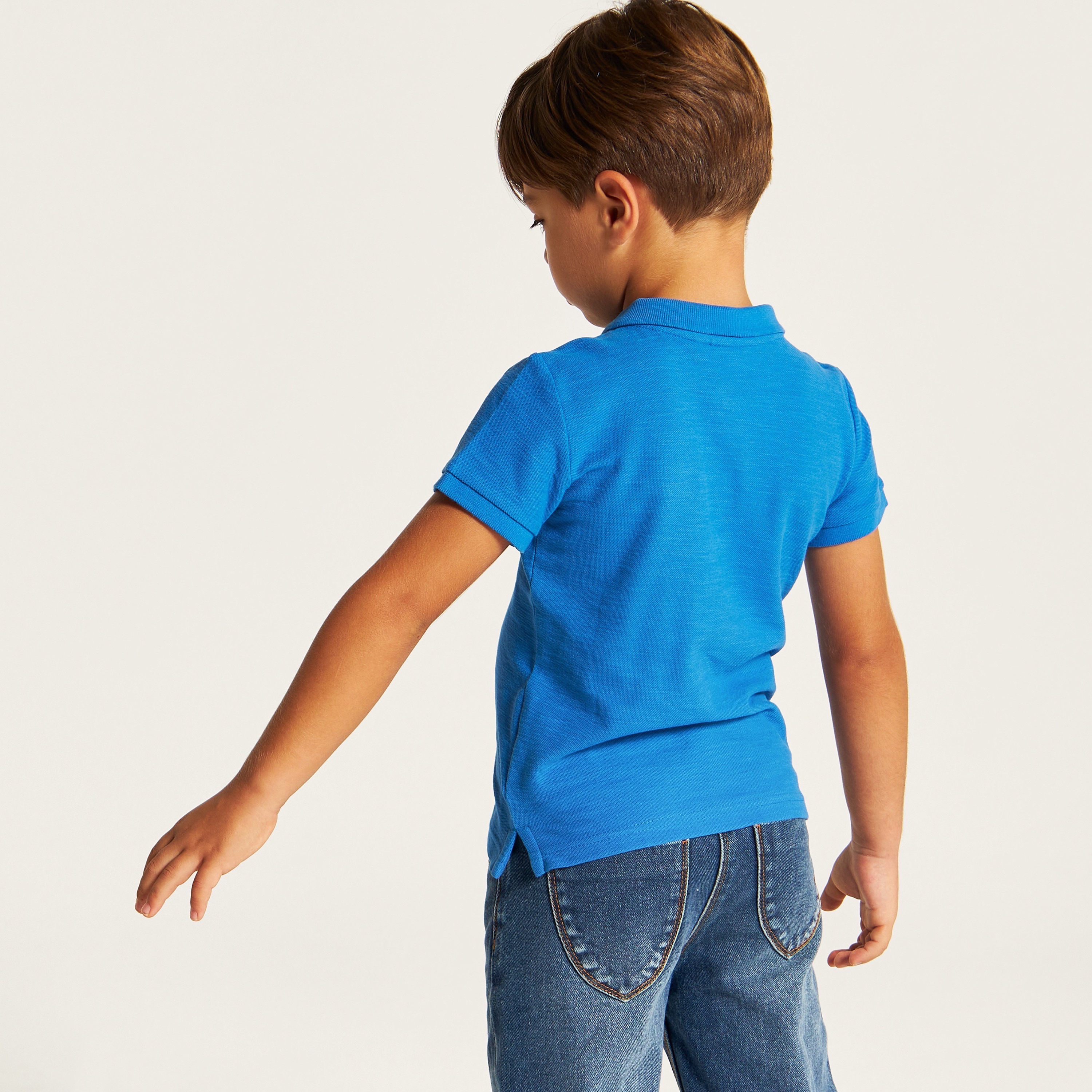 تيشيرت بولو سادة بأكمام قصيرة من جونيورز-boys-clothing-tshirtsandpolos-image-4