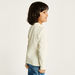 Juniors Solid Polo T-shirt with Long Sleeves and Button Closure-T Shirts-thumbnailMobile-3