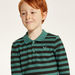 Juniors Striped Polo T-shirt with Long Sleeves and Button Closure-T Shirts-thumbnailMobile-2