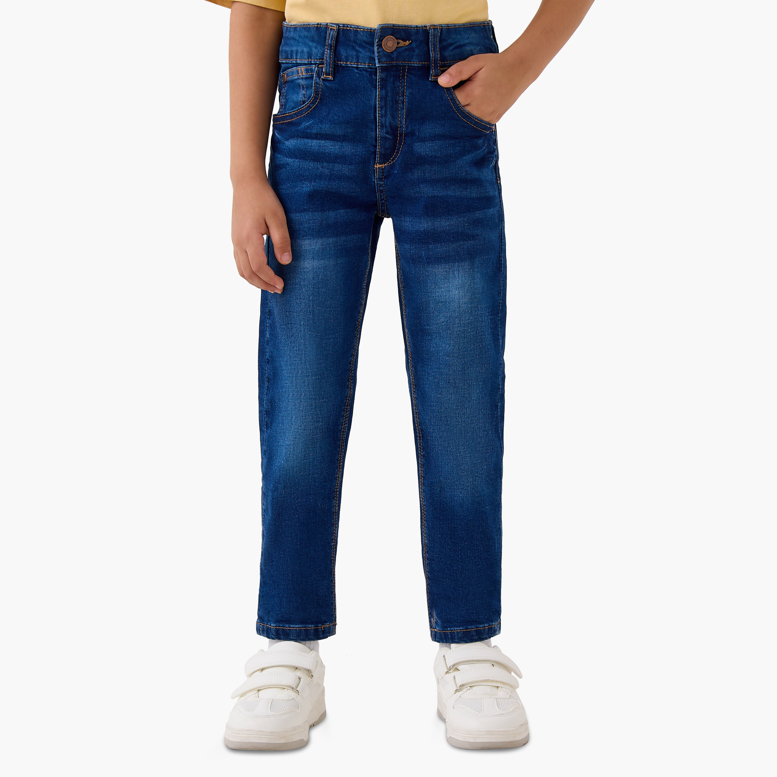 Juniors Boys' Slim Fit Jeans-baby-boys-clothing-bottoms-jeans-image-1