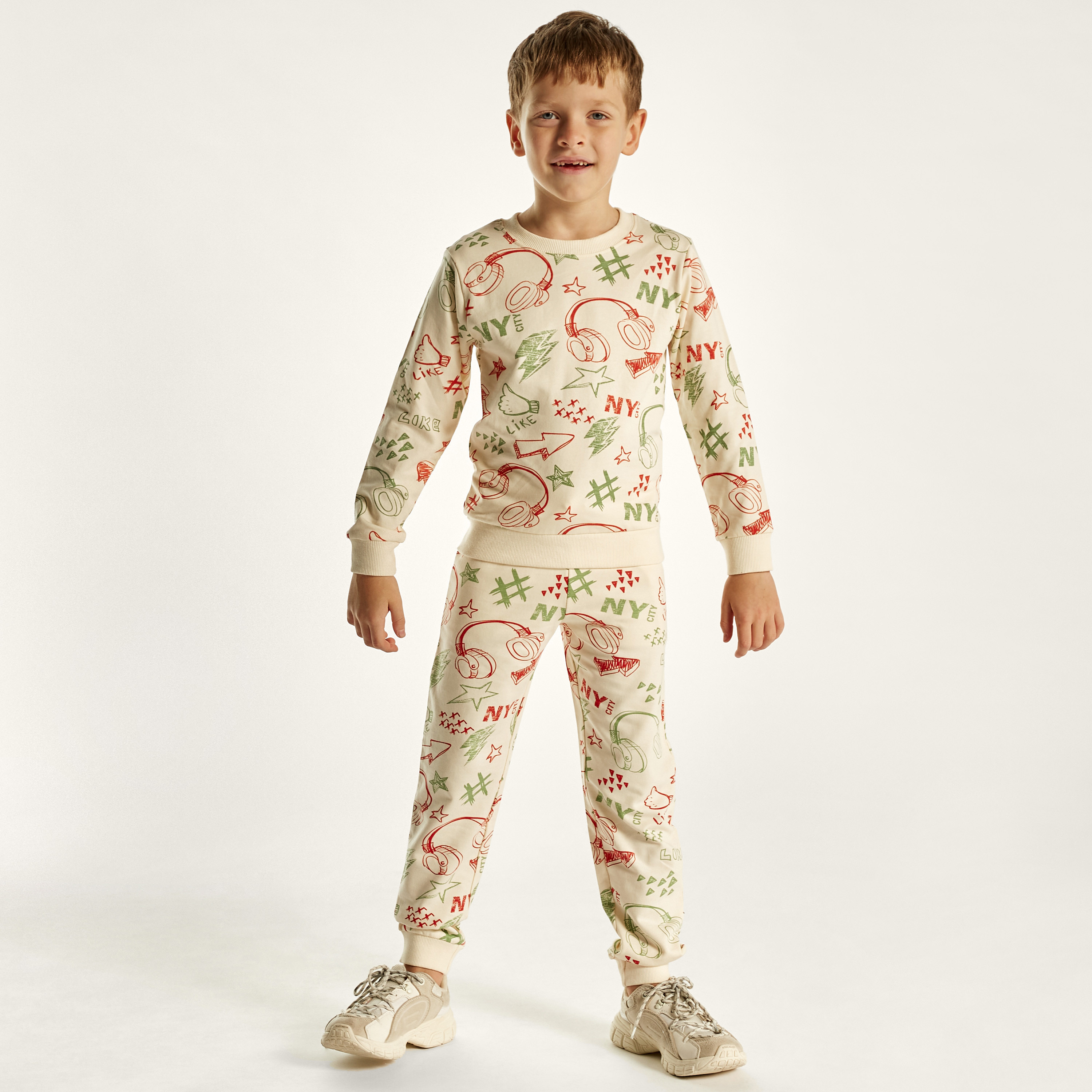 بنطلون رياضي بجيوب ورباط إغلاق وطبعات من جونيورز-boys-clothing-bottoms-joggersandtrackpants-image-3