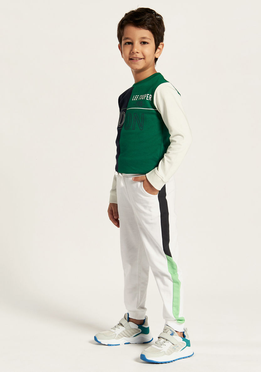 Juniors Panel Detail Joggers with Pockets and Drawstring Closure-Joggers-image-1