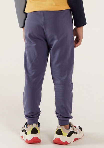 Juniors Panel Detail Joggers with Pockets and Drawstring Waistband-Joggers-image-3