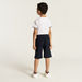 Juniors Solid Shorts with Drawstring Closure and Pockets-Shorts-thumbnailMobile-3