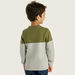 Juniors Colourblock Pullover with Crew Neck and Long Sleeves-Sweaters and Cardigans-thumbnail-3