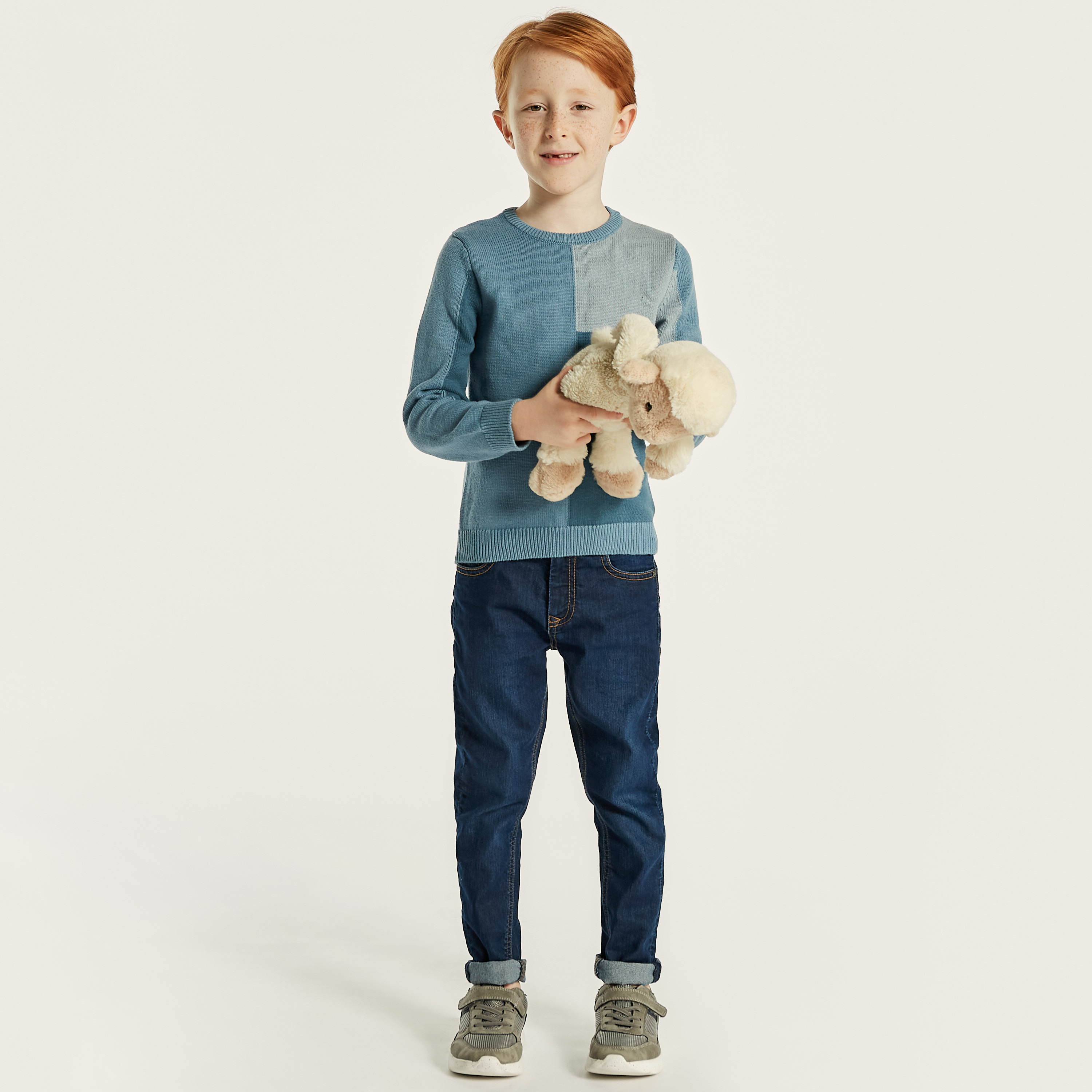Juniors Colourblock Pullover with Long Sleeves-baby-boys-clothing-winterwear-jumpersandcardigans-image-1