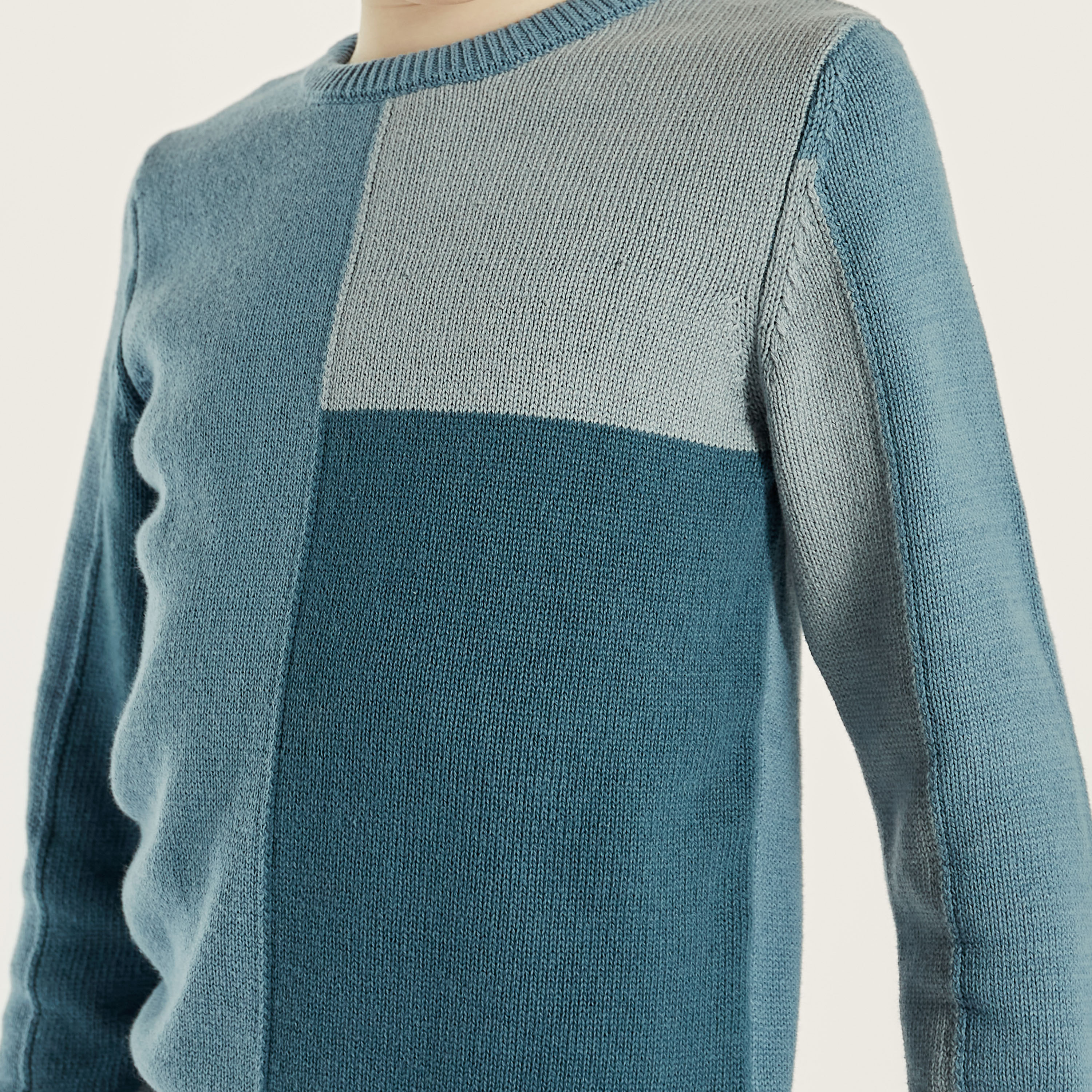 Juniors Colourblock Pullover with Long Sleeves-baby-boys-clothing-winterwear-jumpersandcardigans-image-3