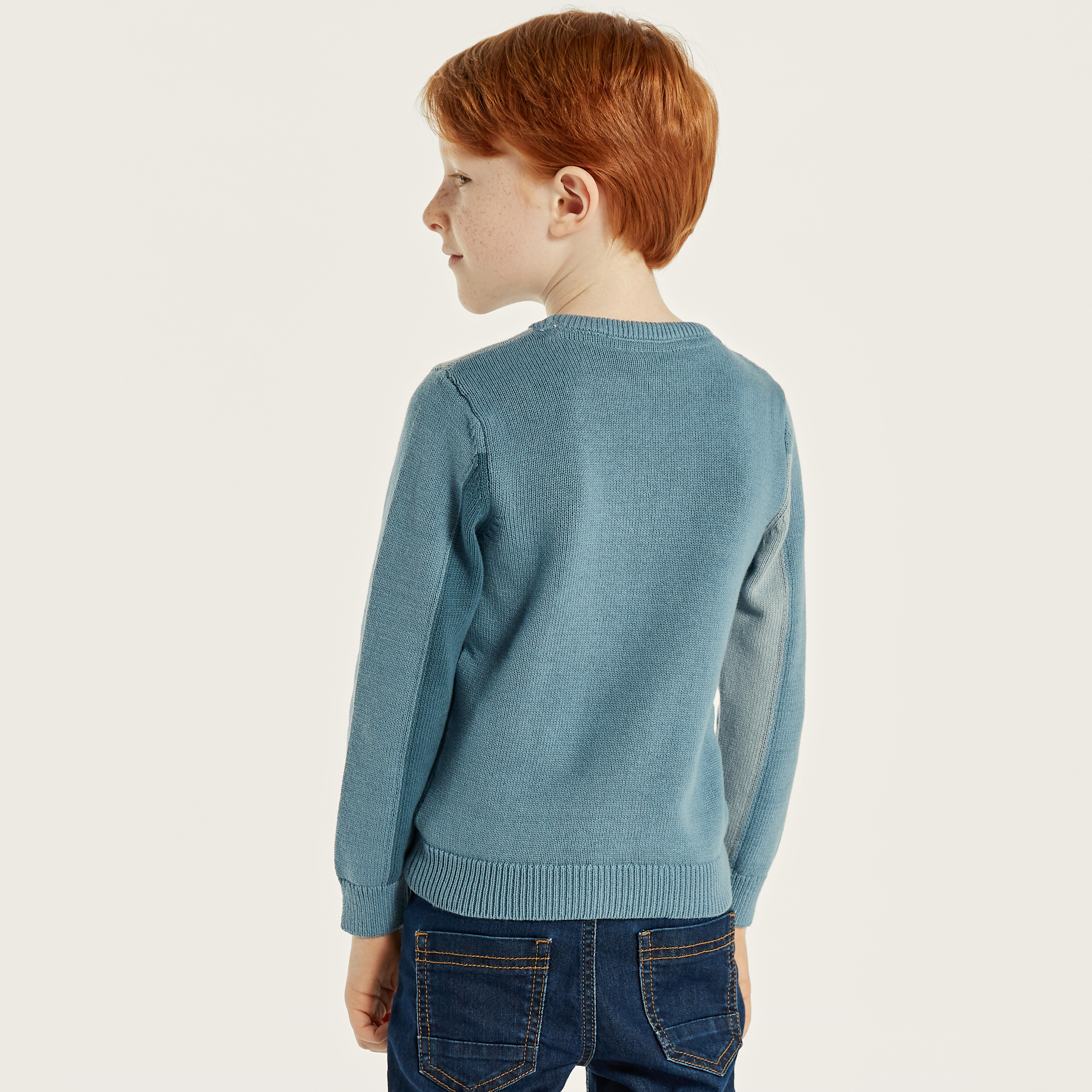 Juniors Colourblock Pullover with Long Sleeves-baby-boys-clothing-winterwear-jumpersandcardigans-image-4