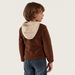Juniors Textured Zip Through Jacket with Pockets and Long Sleeves-Sweatshirts-thumbnailMobile-3