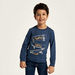 Juniors Graphic Print Sweatshirt with Long Sleeves and Crew Neck-Sweatshirts-thumbnailMobile-1