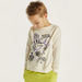 Juniors Printed Crew Neck Sweatshirt with Long Sleeves-Sweatshirts-thumbnailMobile-0
