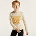 Juniors Printed Crew Neck Pullover with Long Sleeves-Sweatshirts-thumbnail-1