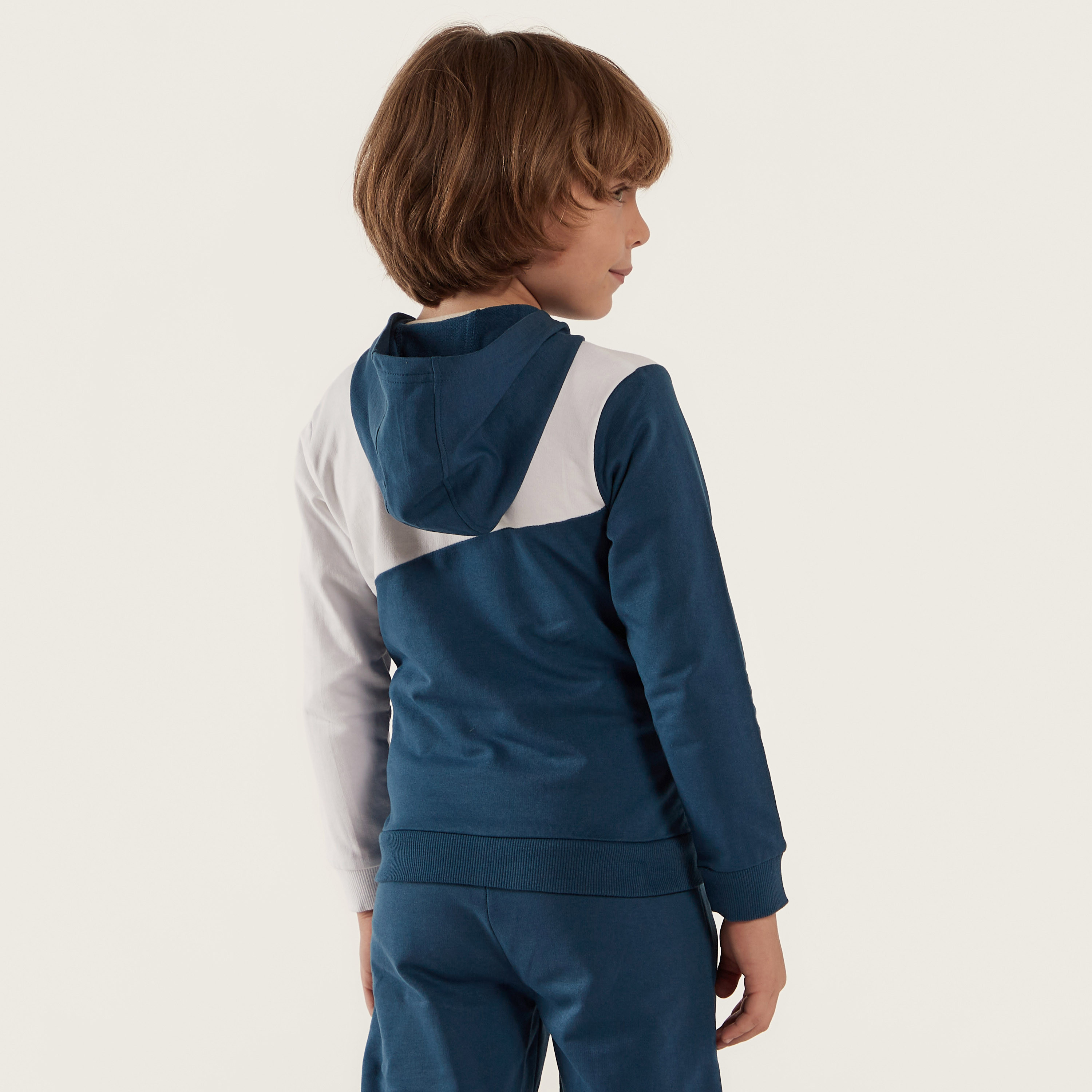 Juniors Printed Zip Through Jacket with Hood and Pockets-baby-boys-clothing-winterwear-jacketsandblazers-image-4