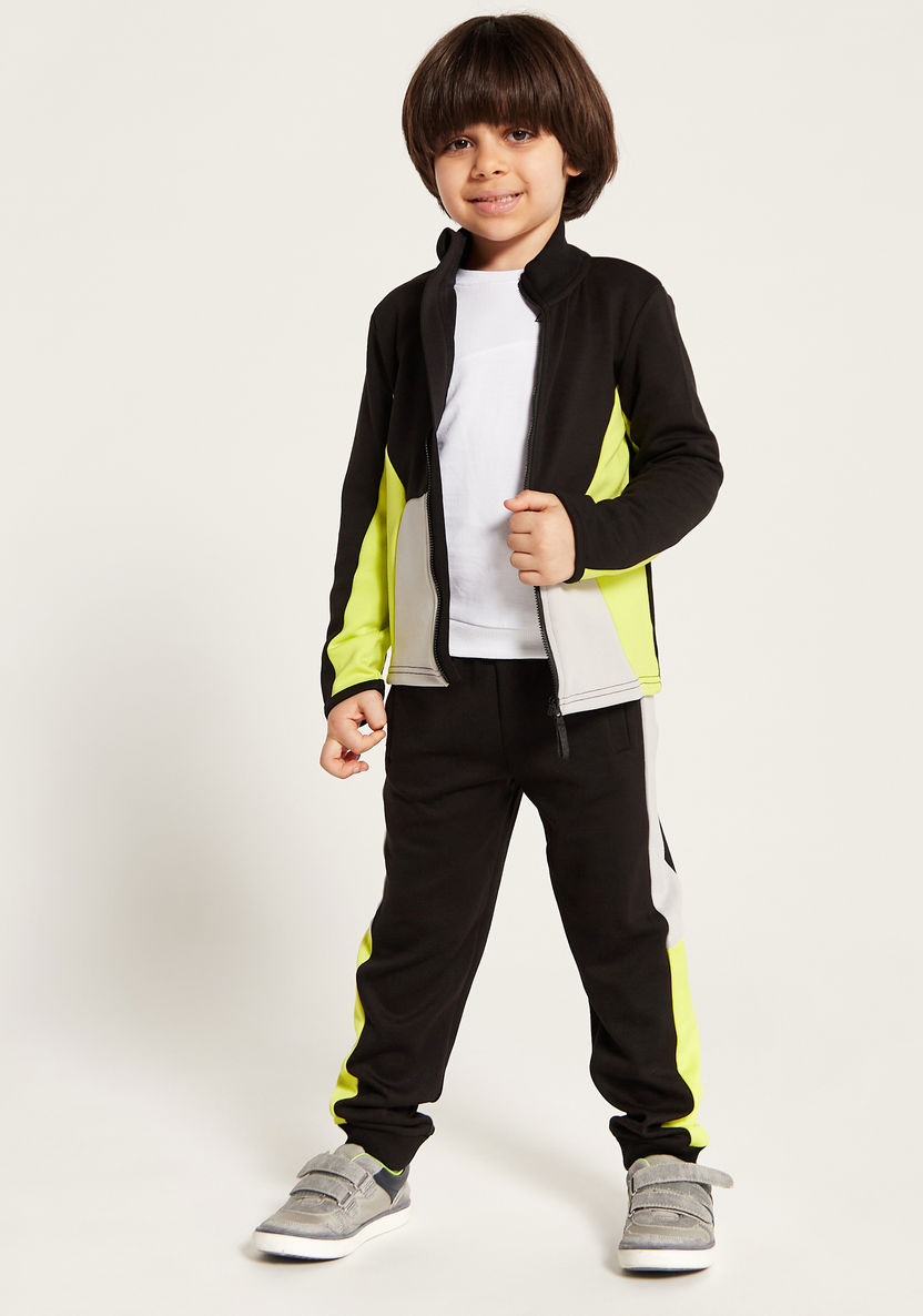 Juniors Colourblock Jacket and Jogger Set-Clothes Sets-image-0